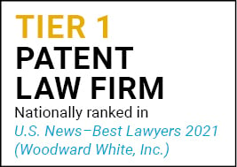 US News Best Lawyers 2021 Tier 1 Patent Law Firm